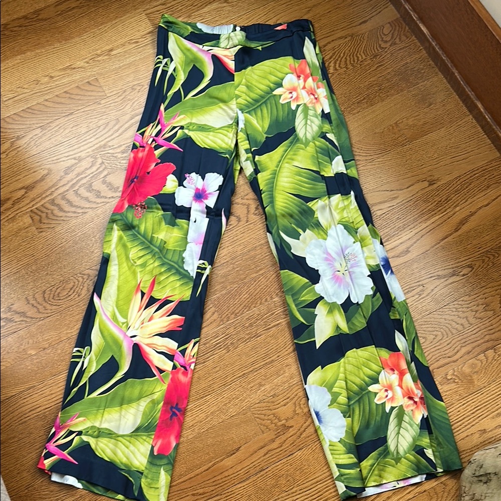 Tommy Bahama Floral Boot Cut Pants - Multicolor